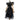 Wednesday Addams Inspired Black Tulle Tiered Polka Maxi Dress