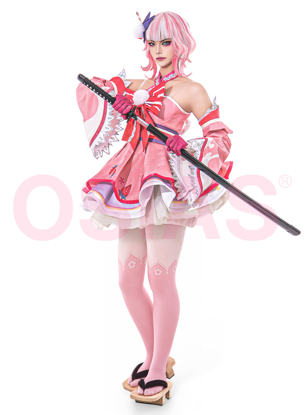 OSIAS Psylocke Cosplay Costume Strawberry Slice With Delicate pattern