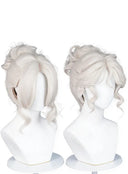 OSIAS COSPLAY - Identity V Female Dancer Cosplay Wig Drifting Moonlight Short Light Grey With Bun