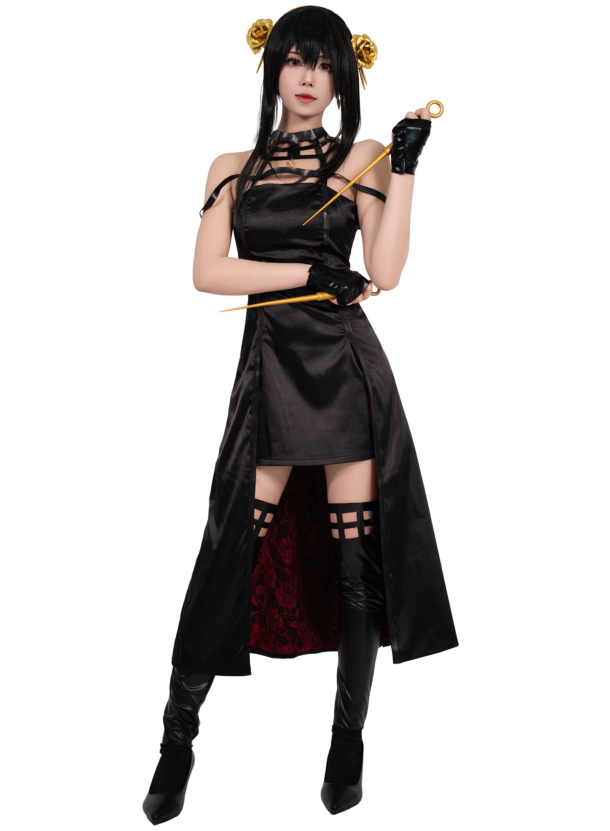 Women's Leather Skirt Battle Suit Cosplay Costume Anime Outfit – OSIAS