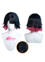 OSIAS Ellen Joe Wig Long Bule Black Mixed With Pink Synthetic Heat Resistant Hair