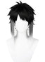 OSIAS Ryunosuke Akutagawa Wig Black Mixed with White Short Synthetic Heat Resistant Hair