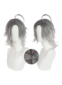 Peluca de cosplay de Starlight para Patient de Identity V – Degradado corto negro y gris