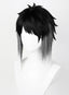 OSIAS Ryunosuke Akutagawa Wig Black Mixed with White Short Synthetic Heat Resistant Hair