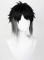 OSIAS Ryunosuke Akutagawa Wig Black Mixed with White Short Synthetic Heat Resistant Hair