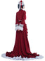 OSIAS Anime Ciel Phantomhive Long Red Dress Cosplay Costume