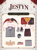 KOM Jestyn Cosplay Costume With Hat and Mask