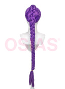KPop Demon Hunters Rumi Cosplay Wig With Long Purple Braid