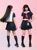 Wuthering Waves Chisa Cosplay Costume With School Uniform Style