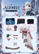 Genshin Impact Alyosha Cosplay Costume Fluffy Warm Outfit