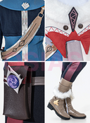 Genshin Impact Alyosha Cosplay Costume Fluffy Warm Outfit