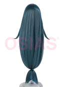Genshin Impact Danica Cosplay Wig Long Green and Blue
