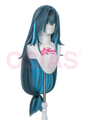 Genshin Impact Danica Cosplay Wig Long Green and Blue