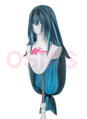 Genshin Impact Danica Cosplay Wig Long Green and Blue
