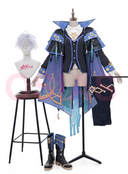 [Partial Stock Ready to Ship] Genshin Impact Mitya Cosplay Costume with Thick Cape and Metal Accessories