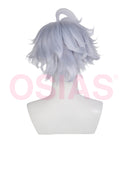 Genshin Impact Mitya Cosplay Wig Short Light Blue
