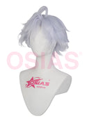 Genshin Impact Mitya Cosplay Wig Short Light Blue
