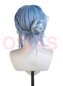 OSIAS - Genshin Impact Odette Cosplay Wig Medium Blue With Bun