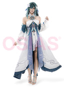 Genshin Impact Vodyanitsa Cosplay Costume With Metal Accessories