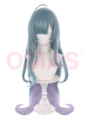 Genshin Impact Vodyanitsa Cosplay Wig Long Green and Purple