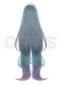 Genshin Impact Vodyanitsa Cosplay Wig Long Green and Purple