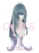 Genshin Impact Vodyanitsa Cosplay Wig Long Green and Purple