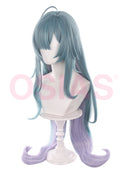 Genshin Impact Vodyanitsa Cosplay Wig Long Green and Purple