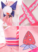 MR psylocke Cosplay Costume Strawberry Slice With Delicate pattern
