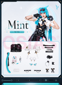 NTE Mint Cosplay Costume With Full Set