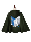 AoT Cosplay Remastered Survey Corps Cape with Premium Deluxe Embroidered Wings
