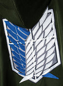 AoT Cosplay Remastered Survey Corps Umhang mit hochwertig gestickten Flügeln (Deluxe)