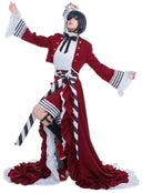 OSIAS COSPLAY - Black Butler Ciel Phantomhive Long Red Dress Cosplay Costume