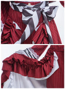 OSIAS COSPLAY - Black Butler Ciel Phantomhive Long Red Dress Cosplay Costume
