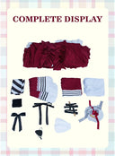 OSIAS COSPLAY - Black Butler Ciel Phantomhive Long Red Dress Cosplay Costume