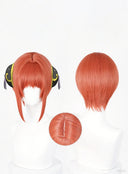 OSIAS COSPLAY - GINTAMA Kagura Cosplay Wig Short Orange