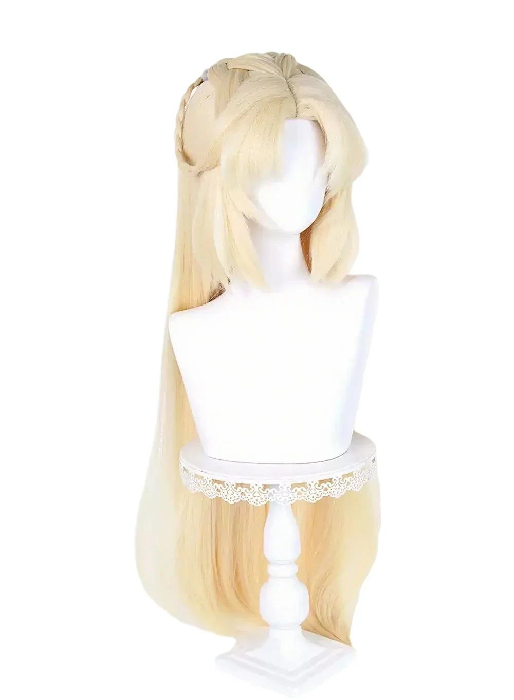 Perücke Kurz Longbob Mittelscheitel Blond Mix Modell: YZF-4360 Kaufen