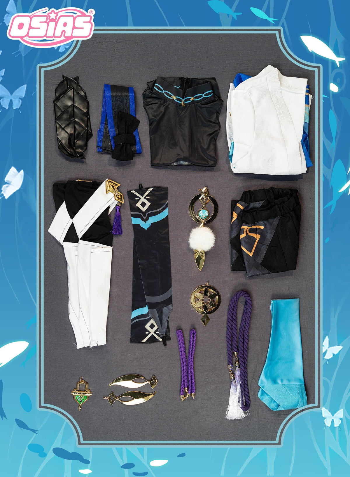 Genshin Impact Wanderer Scaramouche Cosplay disfraz de Scaramouche