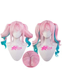 OSIAS COSPLAY - Honkai Star Rail Hyacine Cosplay Wig Long Pink and Green Hair With Two Braids