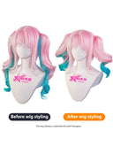 OSIAS COSPLAY - Honkai Star Rail Hyacine Cosplay Wig Long Pink and Green Hair With Two Braids