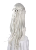 OSIAS COSPLAY - Honkai Star Rail Jing Yuan Concert Cosplay Wig Long Light Grey Hair