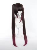 OSIAS COSPLAY - Honkai Star Rail Sparkle Cosplay Wig Long Black to Red Gradient With Pigtails Synthetic Heat Resistant Hair