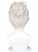 OSIAS COSPLAY - Identity V Female Dancer Cosplay Wig Drifting Moonlight Short Light Grey With Bun