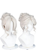 OSIAS COSPLAY - Identity V Female Dancer Cosplay Wig Drifting Moonlight Short Light Grey With Bun