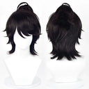 OSIAS COSPLAY - Identity V Prisoner Cosplay Wig OPH.LUCA Short Black With a Ponytail