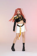 OSIAS COSPLAY - KPop Demon Hunters Mira Cosplay Costume Golden Stage Outfit Black