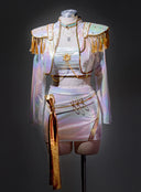 OSIAS COSPLAY - KPop Demon Hunters Mira Cosplay Costume White Stage With Dazzling Laser Design