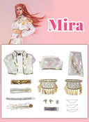 OSIAS COSPLAY - KPop Demon Hunters Mira Cosplay Costume White Stage With Dazzling Laser Design