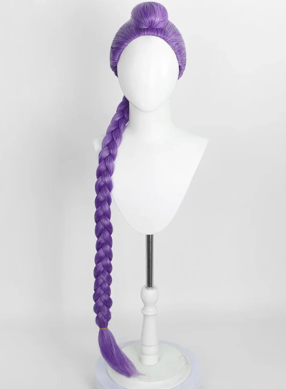 KPop Demon Hunters Rumi Cosplay Wig With Long Purple Braid – OSIAS