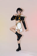 OSIAS COSPLAY - KPop Demon Hunters Zoey Cosplay Costume Golden Stage Outfit Black