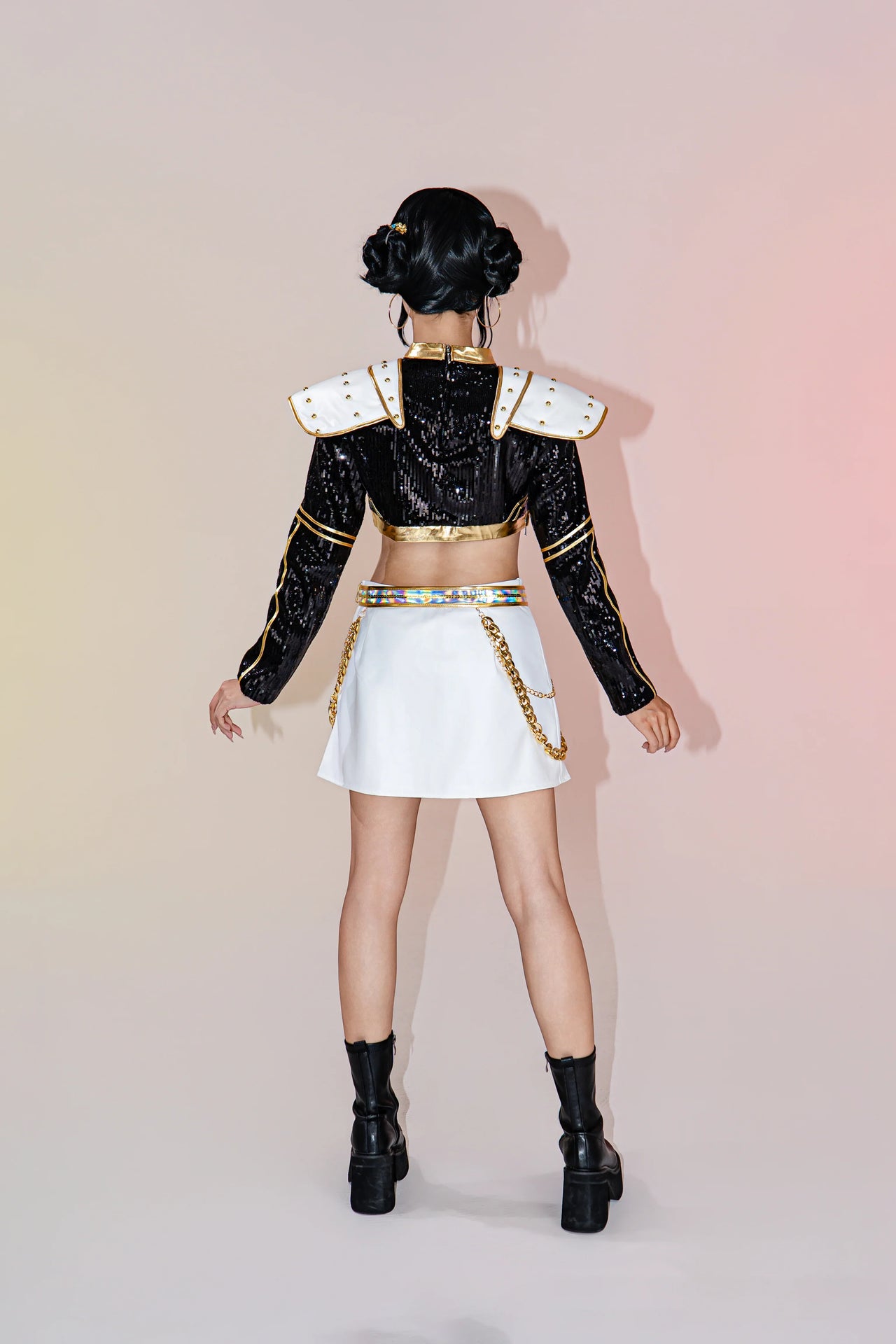 KPop Demon Hunters Zoey Cosplay Costume Golden Stage Outfit Black – OSIAS